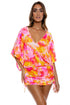 Luli Fama Retro Dream Cabana V Neck Dress